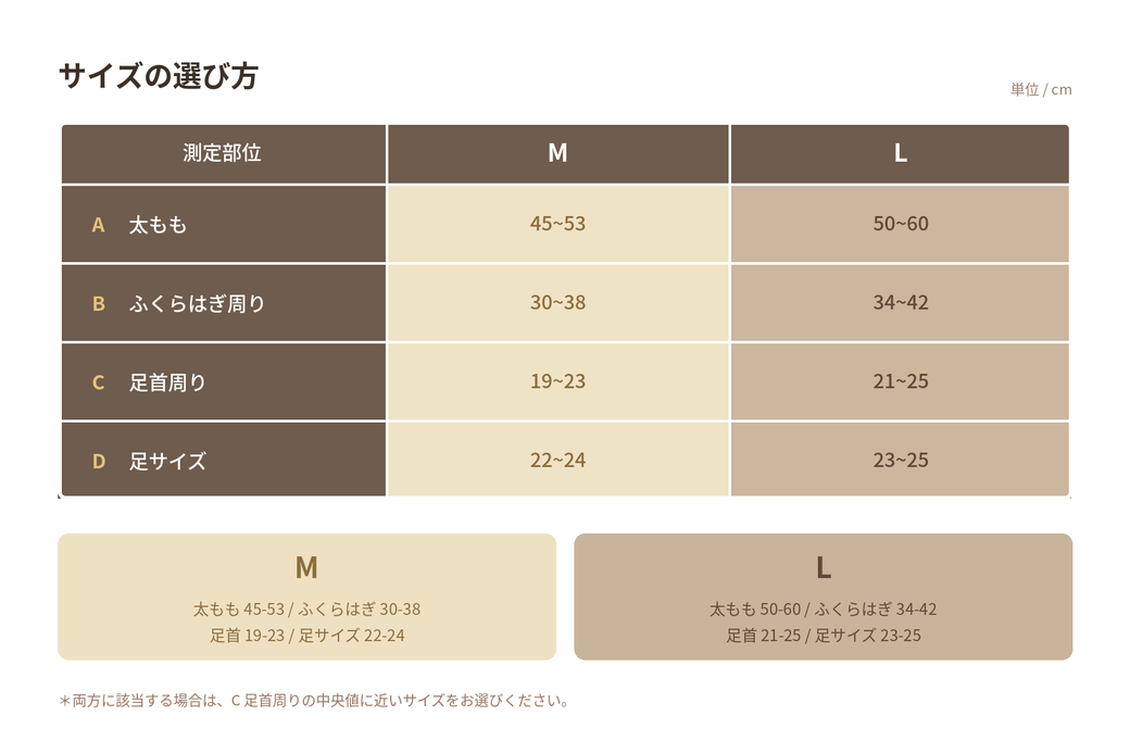 サイズ表